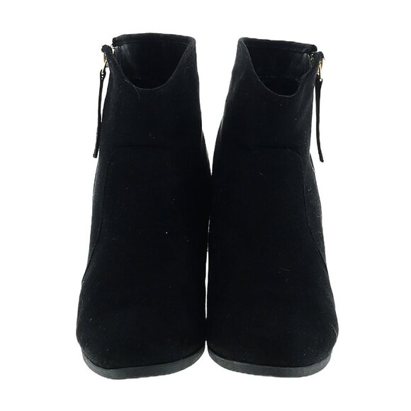 Journee Collection Link Outside Zip Stacked Heel Booties 8.5 - Picture 7 of 13